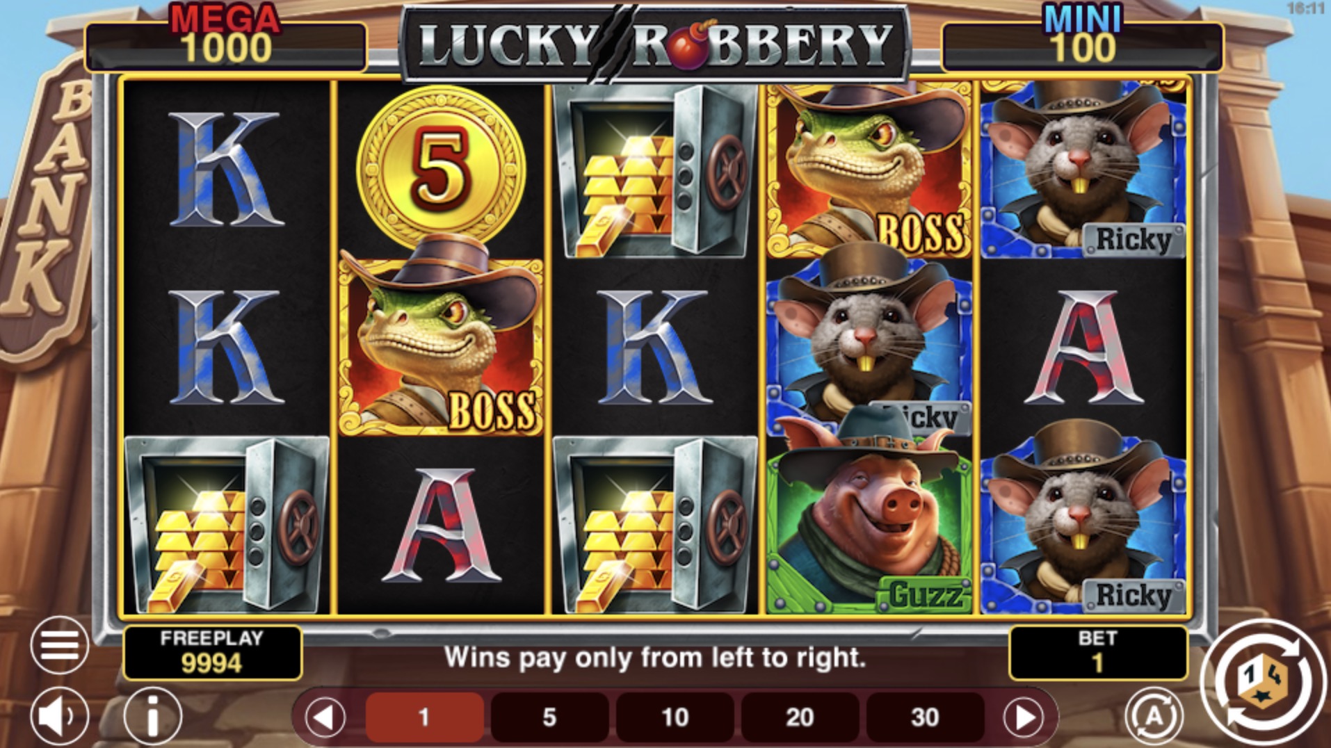     Lucky Robbery   1spin4win    24